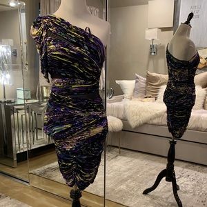 BCBG sexy one boulder draped dress size S